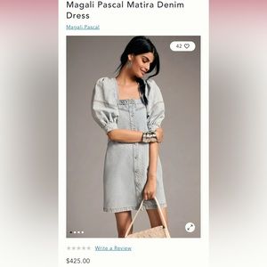 NWT Magali Pascal Matira Denim Dress - Small